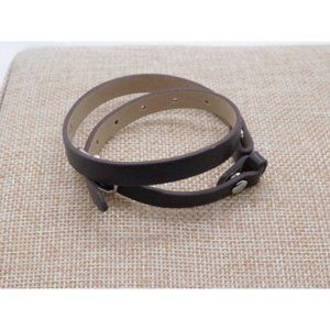 Origami Owl Brown Leather Wrap Bracelet NEW